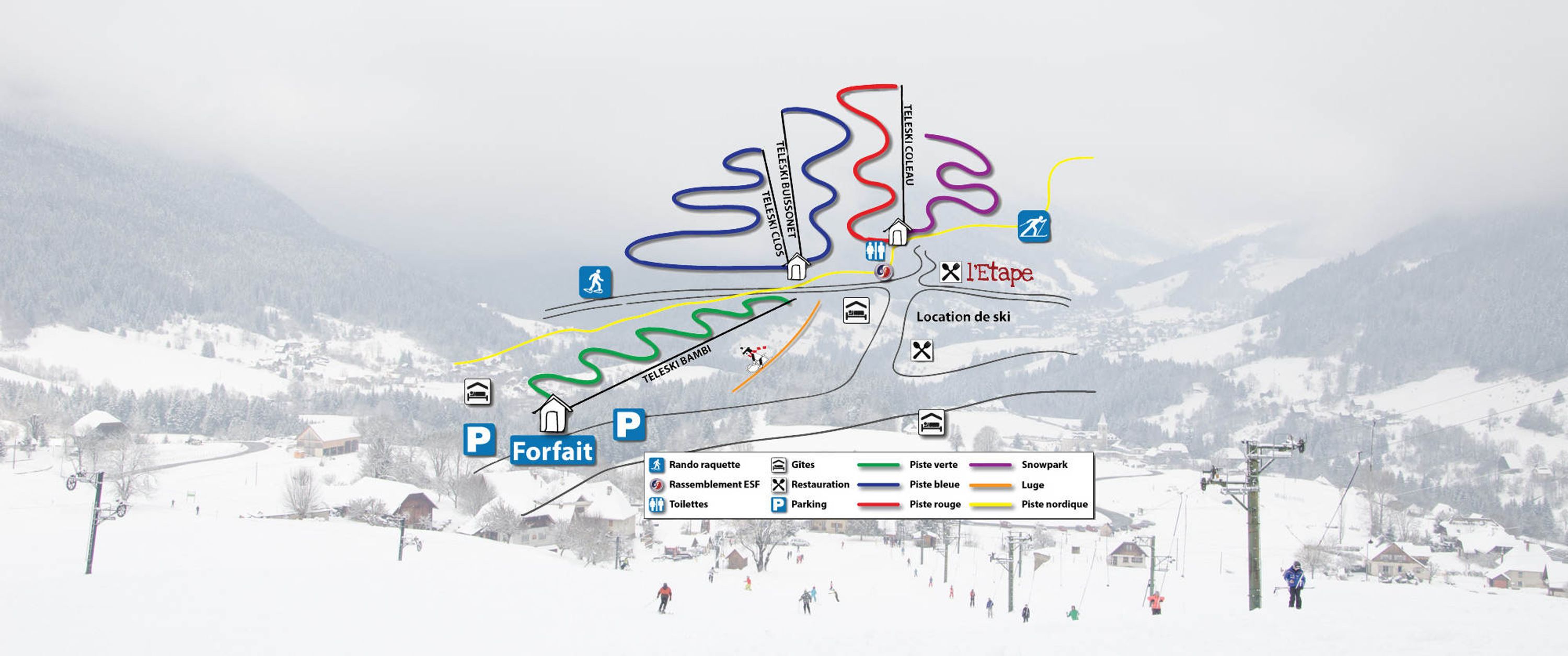 Alpine ski resort of St Hugues The Equals