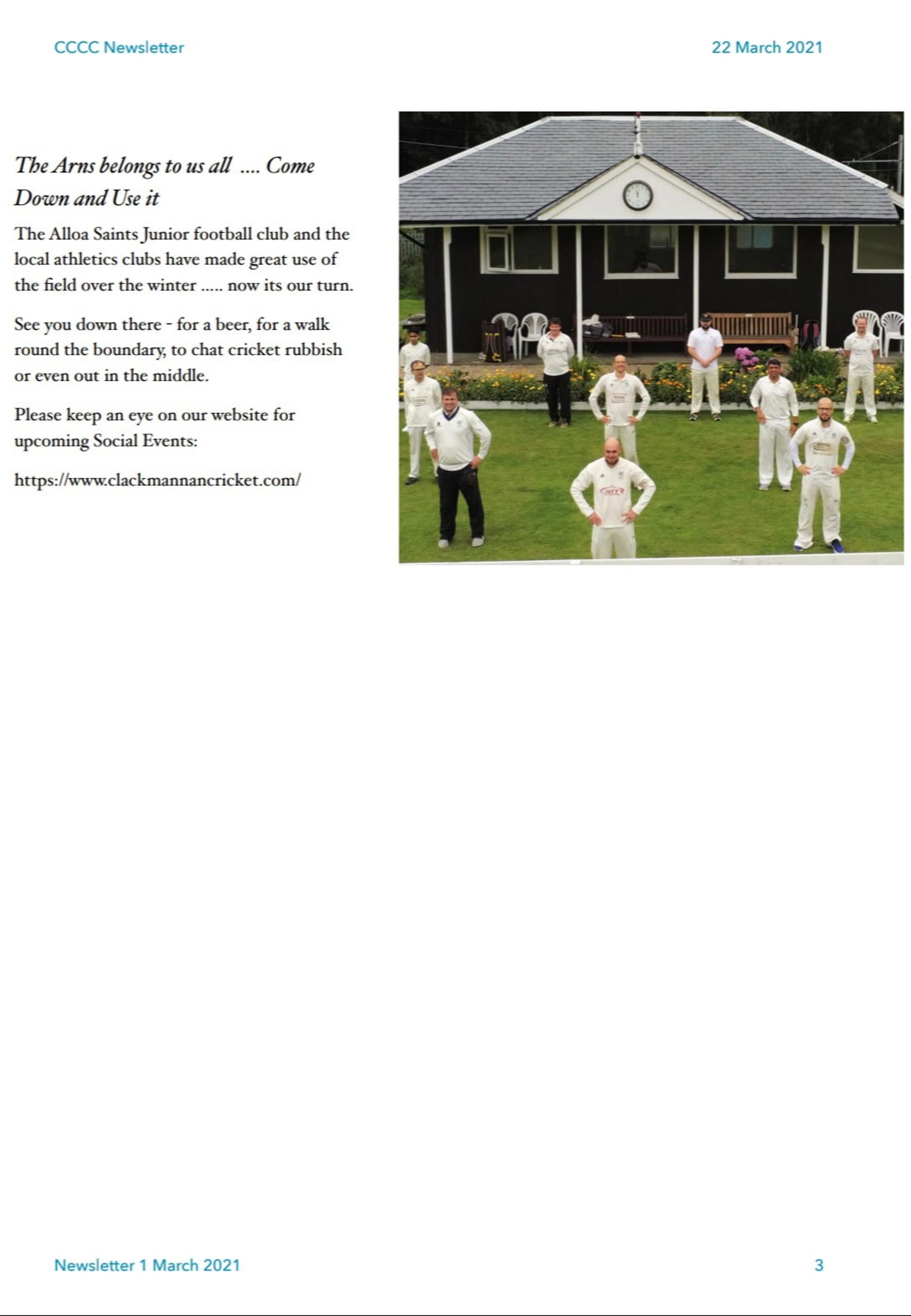 Clackmannan County Cricket Club