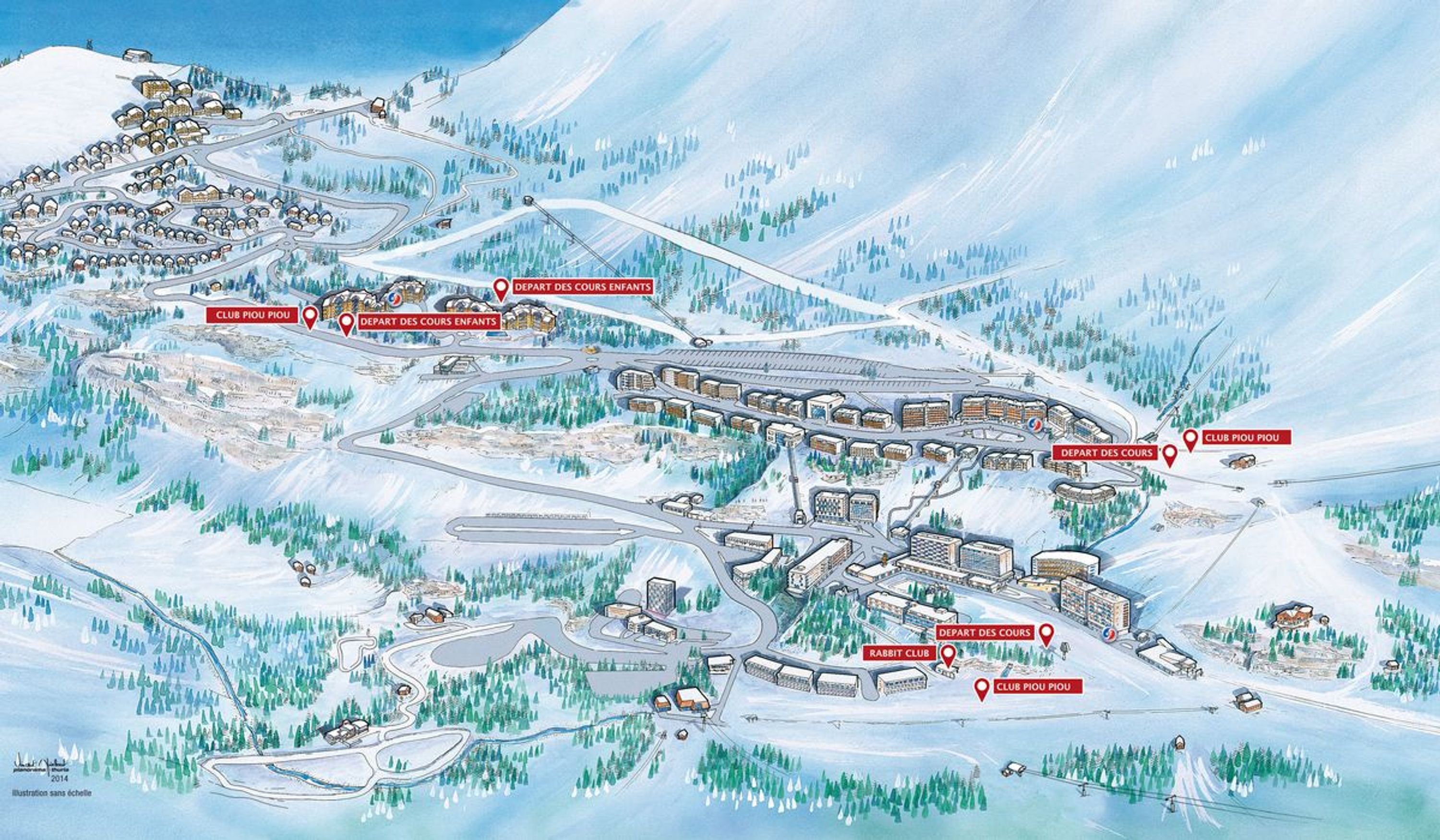 Cours collectifs de ski pour enfants à Flaine