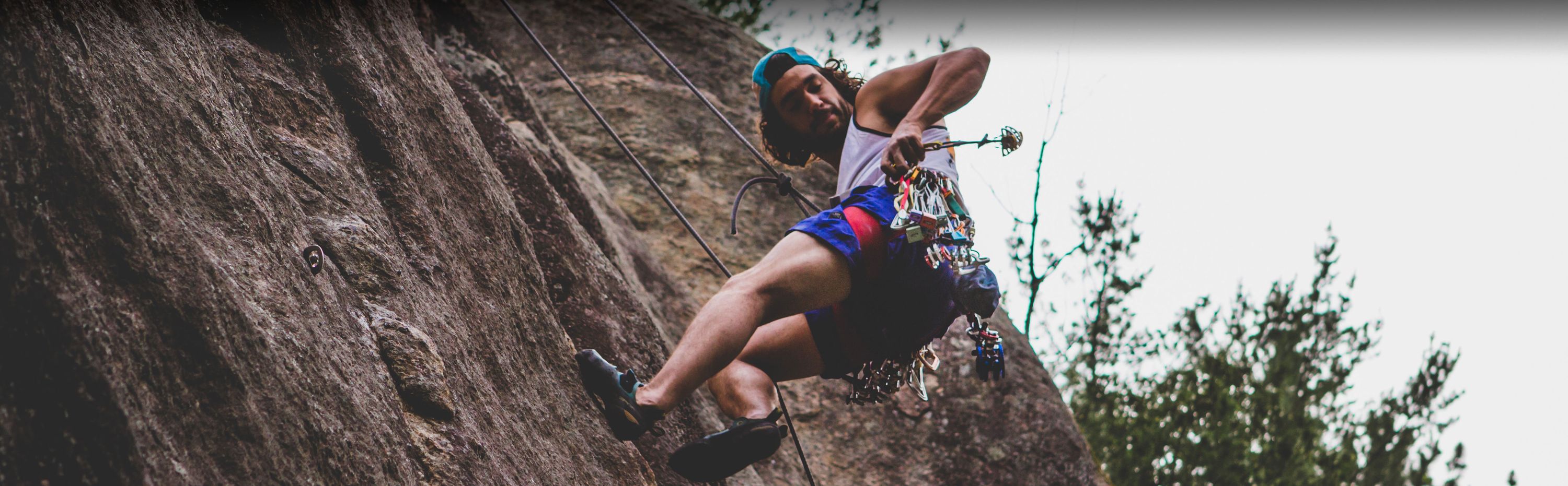 Abseiling banner