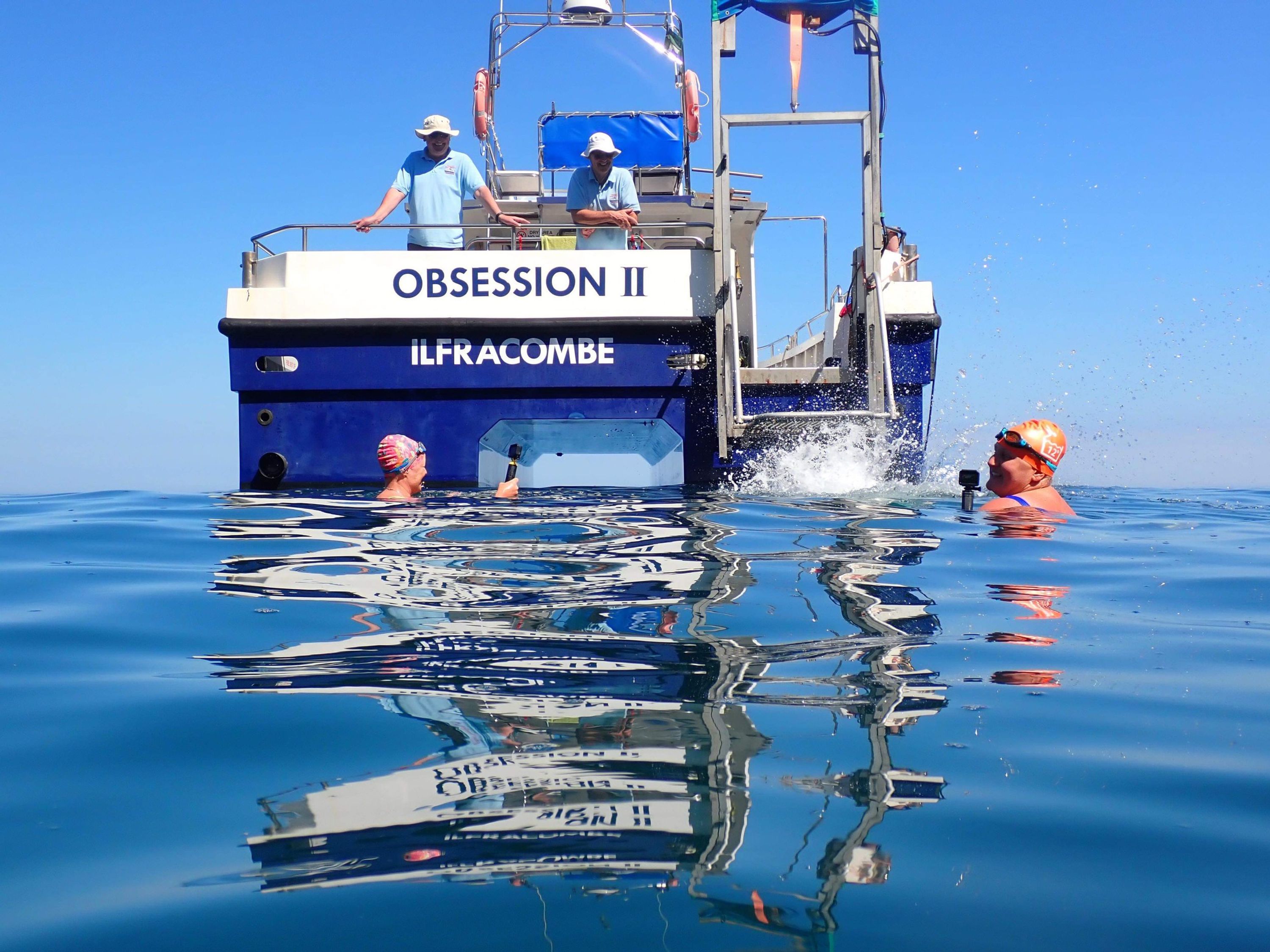 Diving and fishing