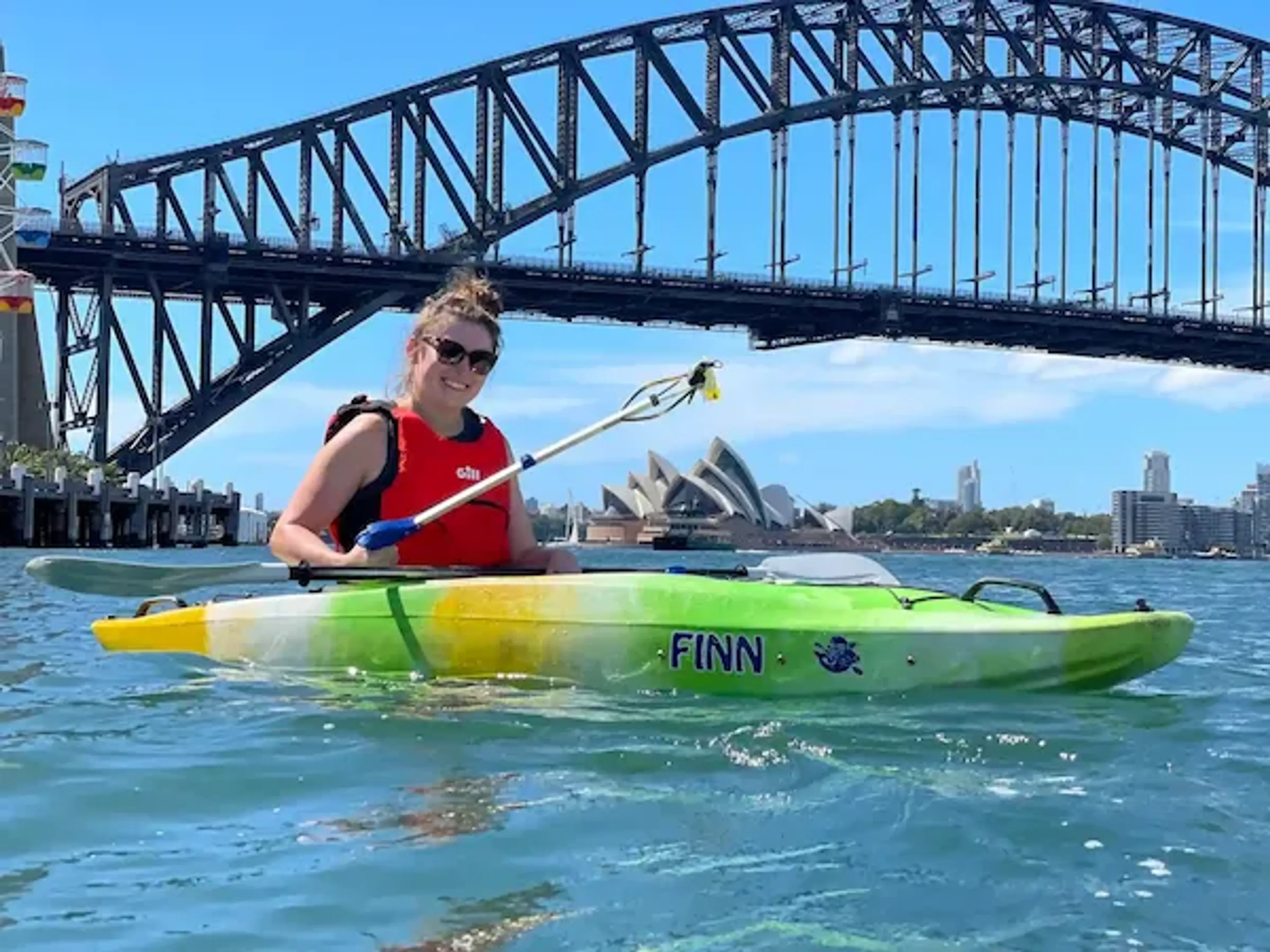 Corporate Clean-up Paddles Kayak for Conservation