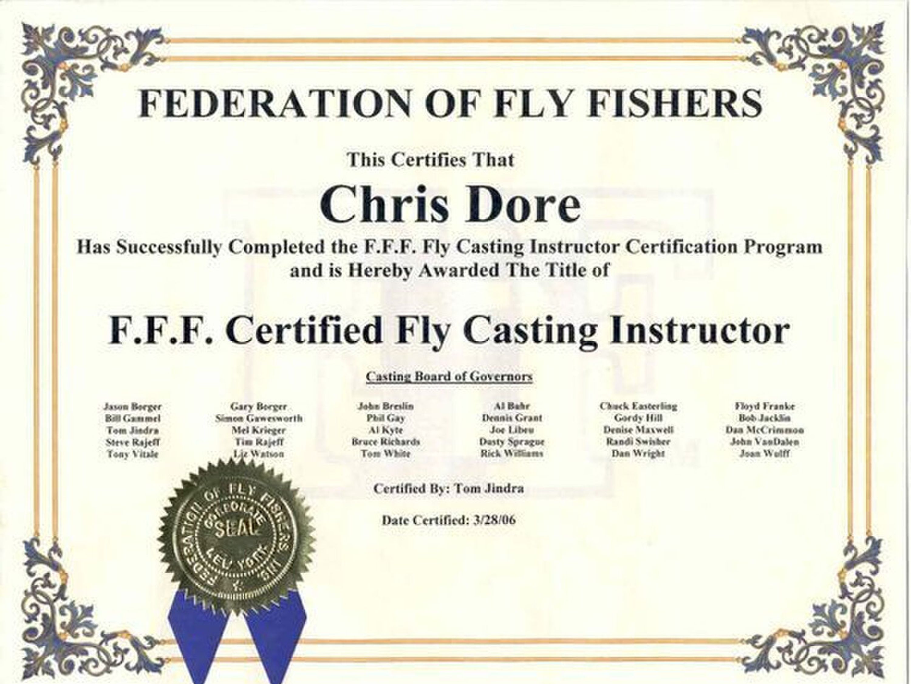 Fly Fishing with Chris Dore