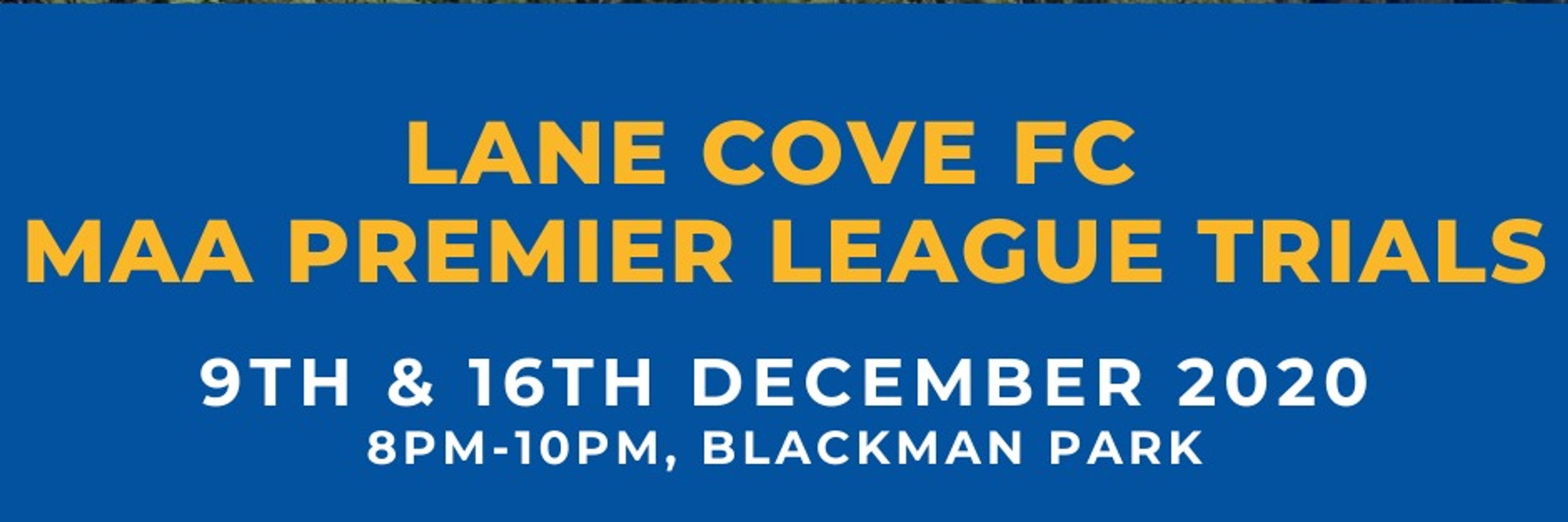 MAA Premier League Trials MAA Premier League Trials