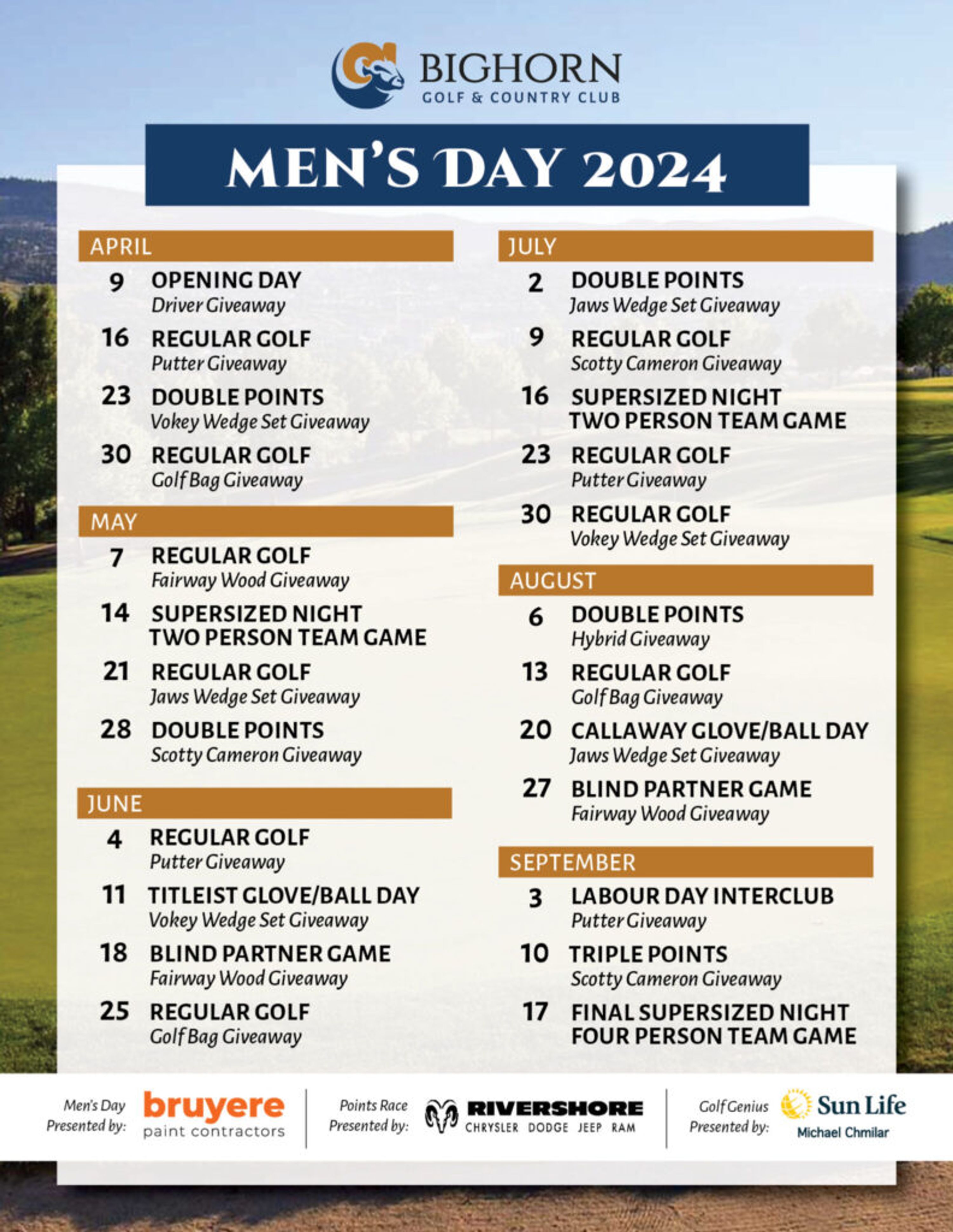 Men's Day at Bighorn Golf & Country Club