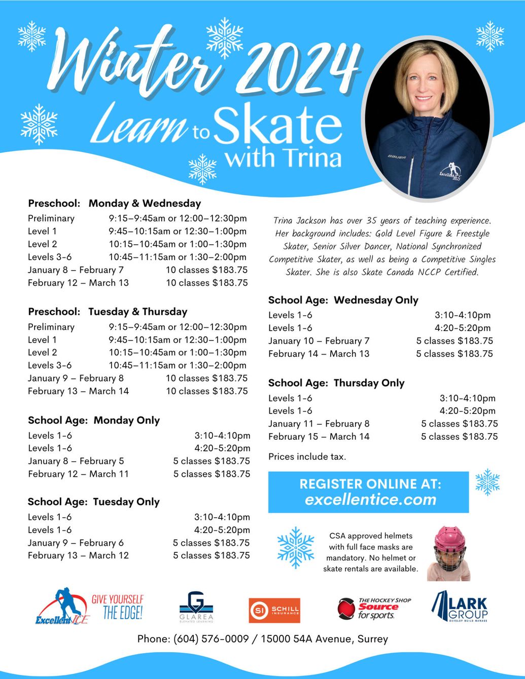 Learn to Skate with Trina - Winter 2024