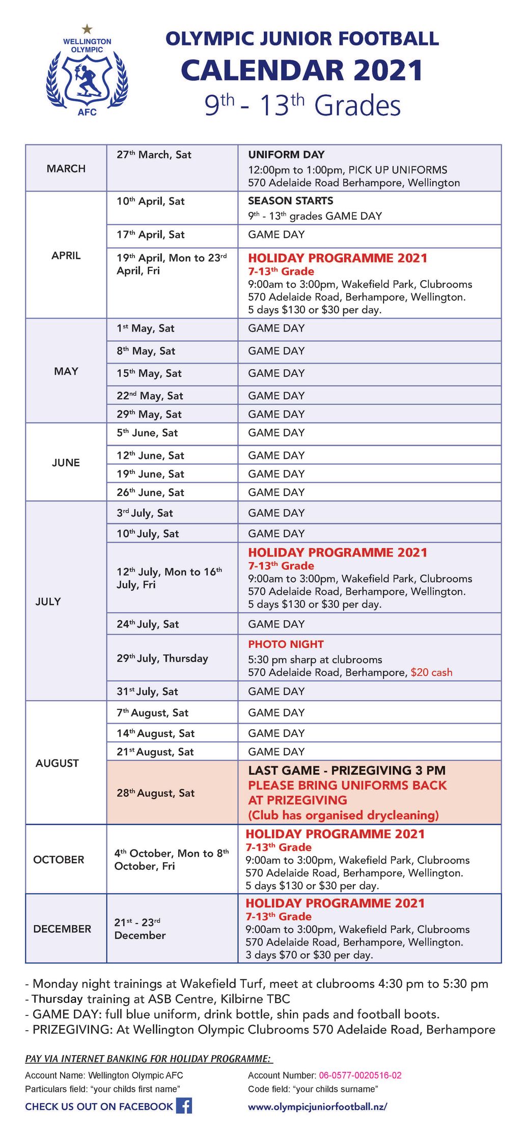 Wellington Olympic Juniors