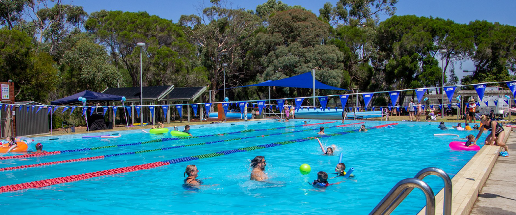 Casual Swimming at Crib Point Pool
