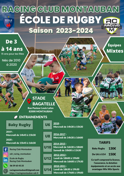 Entraînement de Rugby pour Enfants