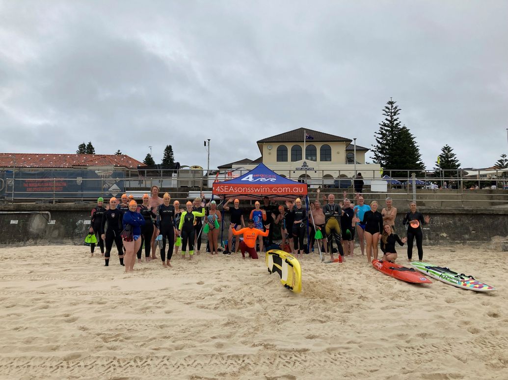 4SEAsons Swim Group at Bondi Beach