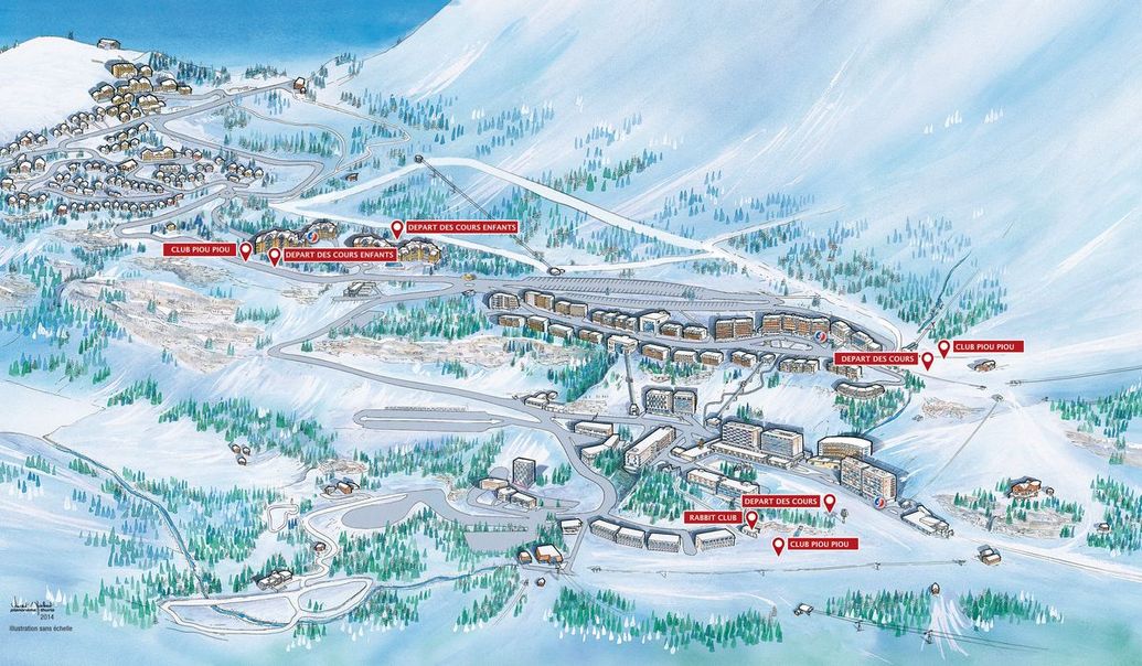 Cours collectifs de ski pour enfants à Flaine