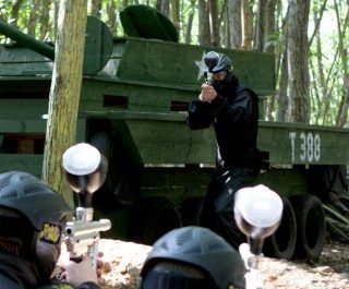 Hen Paintball Party