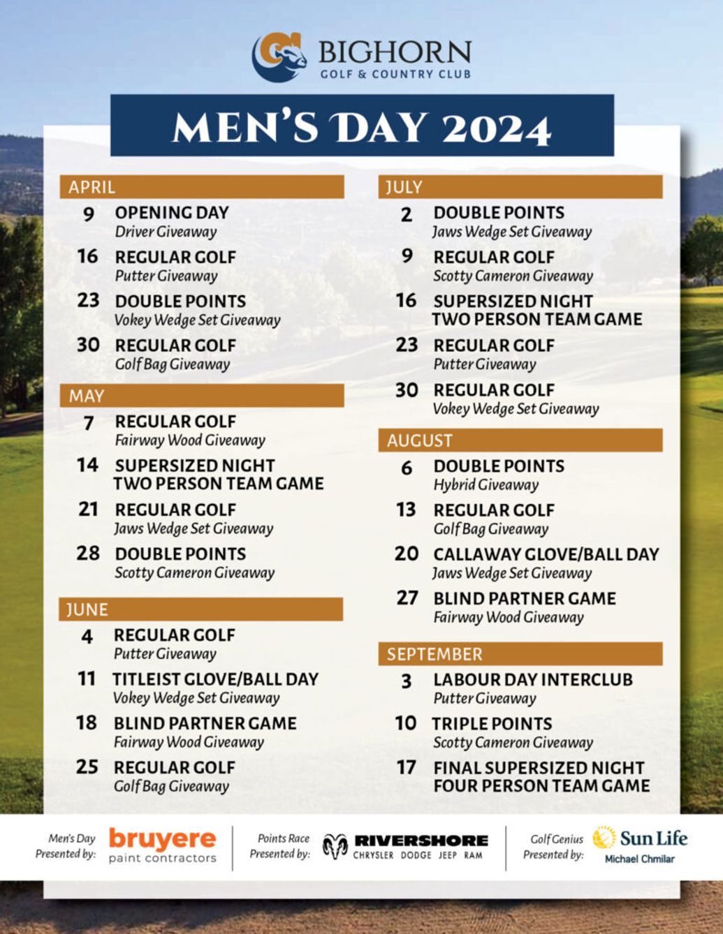 Men's Day at Bighorn Golf & Country Club